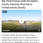 Photo by El Capitan Baseball ⚾️ (@ECapbaseball)