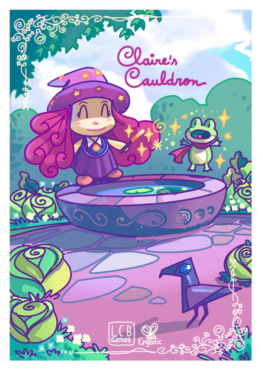 lcbgamestudio's tweet photo. CLAIRE’S CAULDRON is a cozy potion-crafting game with playful, experimental mechanics and a touch of cute body horror. https://t.co/jPgFwt1wTp