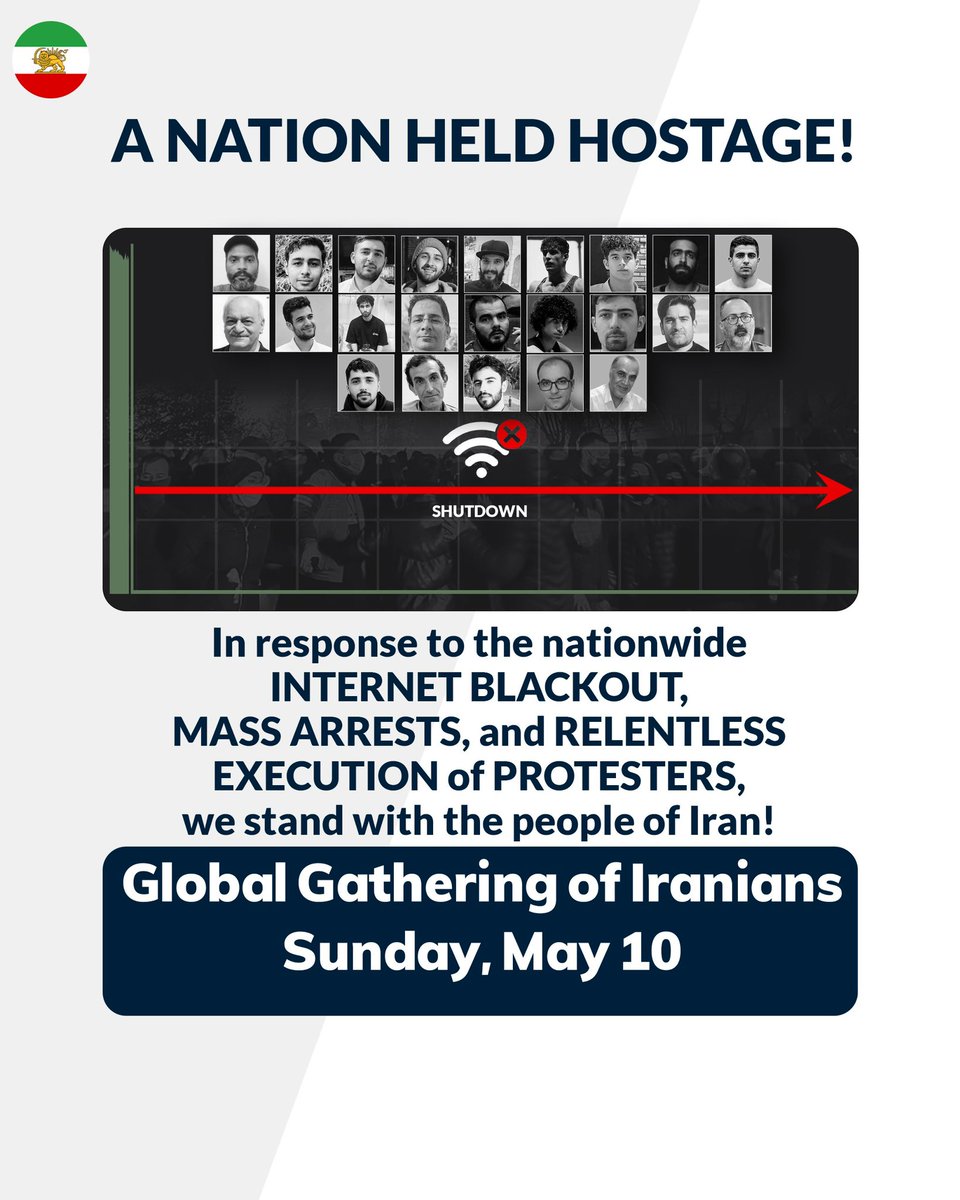 Iranians across the world are mobilizing for a global day of action on May 10 as the Islamic Republic intensifies its crackdown with internet blackouts, mass arrests, and executions of protesters.

From Los Angeles to Berlin, Toronto to Tokyo, thousands are expected to gather in