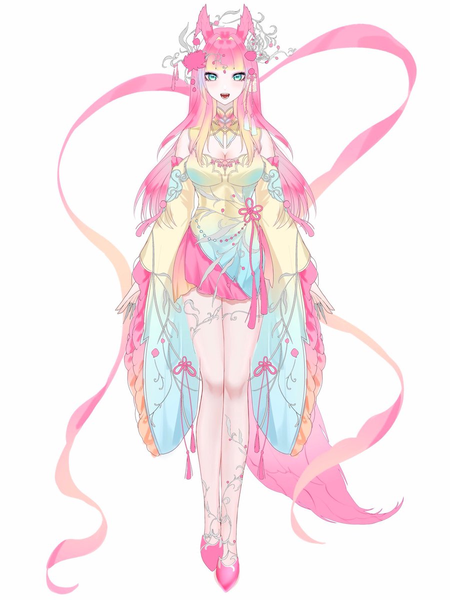 KitsuTamashiiVT's tweet photo. Is your vtuber colorblind friendly? 

Tama is tho she does look a bit different https://t.co/KO7r1ymP7p