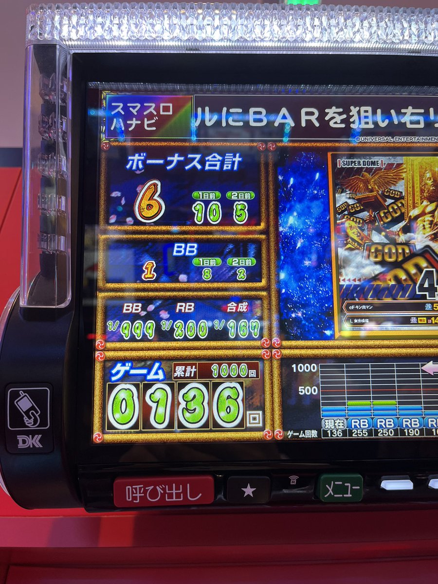 0243sub's tweet photo. 今日も元気にBIG確率1/1000ι(˙◁˙ )/ https://t.co/WBf7LB54Ow