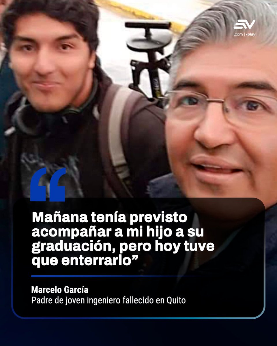 EcuavisaInforma's tweet photo. Marcelo García es el padre de Rony Stalin García Ruano, el joven de 27 años que murió tras ser impactado por un bus en el barrio Venceremos 1, ubicado en el sector de El Beaterio, al sur de Quito, la noche del lunes 4 de mayo de 2026. 👉 https://t.co/yiCPizOuuC https://t.co/IXtbkviAu8