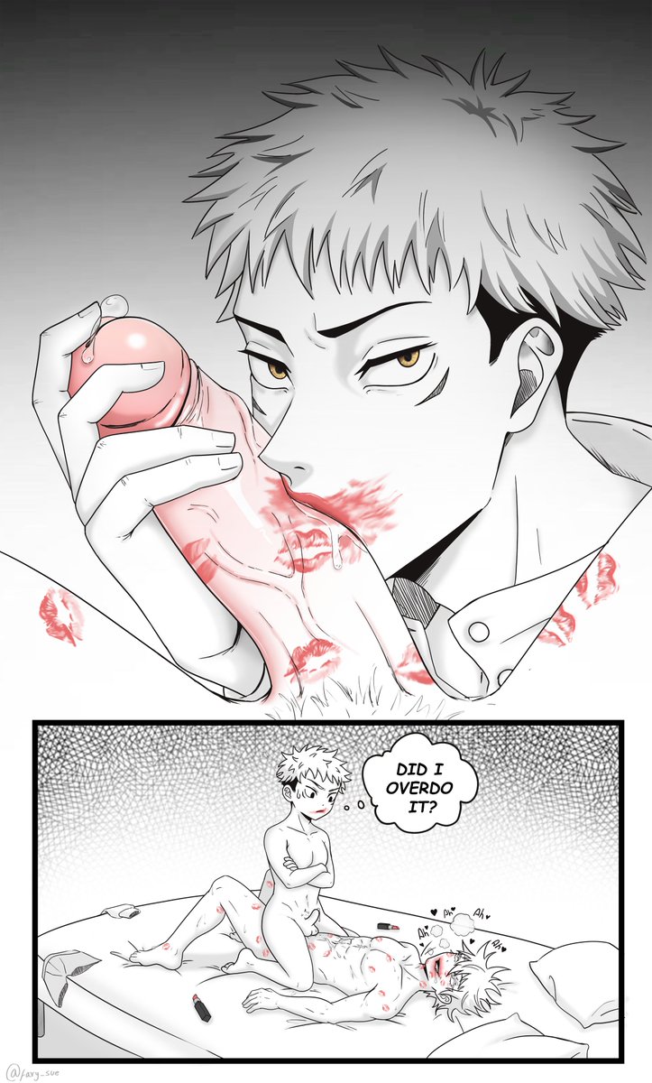 Yuji thought his lips weren’t enough, so he took it to the next level.🫦💄
