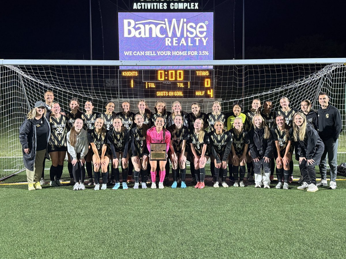 LSEAthletics's tweet photo. District A-6 CHAMPIONS!!! The Knights win in a shootout, 4-2. ⚽️ ⚔️ @LSEGirls_Soccer https://t.co/mm4Vg0Dxfx