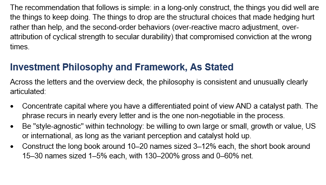 TechFundies's tweet photo. I gave Claude every quarterly letter from my prior hedge fund along with a $FDS connector, and asked it to define the fund's philosophy and critique it.

The result was basically AGI.  I would imagine every allocator should be using Claude to sift through materials.  And I'm having Claude save its investment assessments of my strengths and weaknesses so it can evaluate ideas I pitch it.

Cost me $20 in credits. Not sure I could pay anyone $200 to do it for me. 

$DXYZ is I think 1/3 Anthropic.