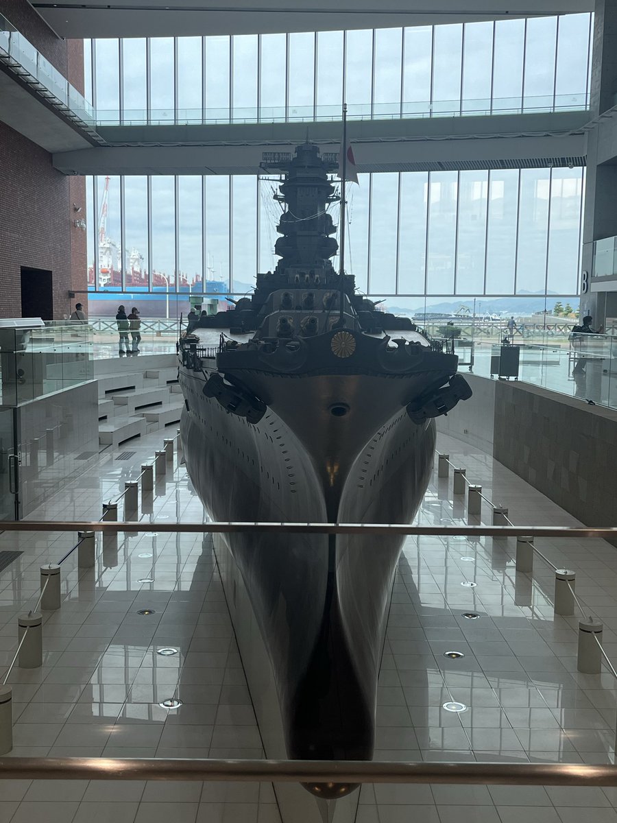 NIKEN6903's tweet photo. 大和ミュージアムにやって来ました。
10分の1スケールやけど迫力あるな〜戦艦「大和」

#大和ミュージアム https://t.co/veLzApRvVQ