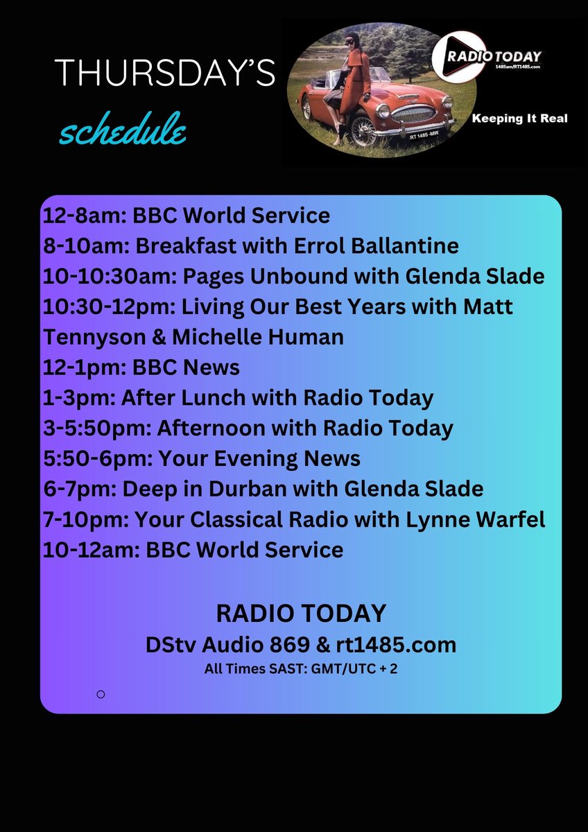 RadioTodayJhb's tweet photo. Radio Today: DStv Audio 869 https://t.co/h04WP1W3SF https://t.co/tmAANBvNAu