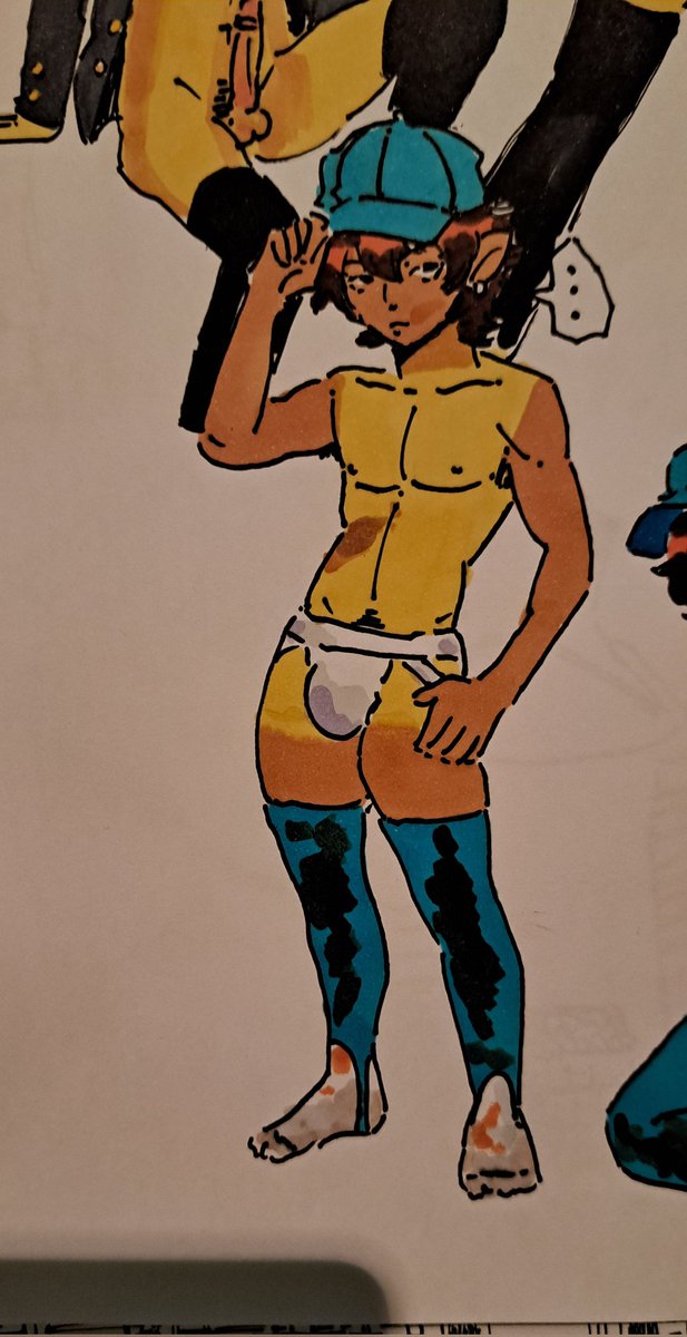 ImovemO15043's tweet photo. Me cuesta dibujar desnudos pero aqui viene uno, un shota beisbolista cfff que rico (dispensen no se dibujar bronceados del todo) #proshiper #proshipping #shota https://t.co/M8vrBYEpox