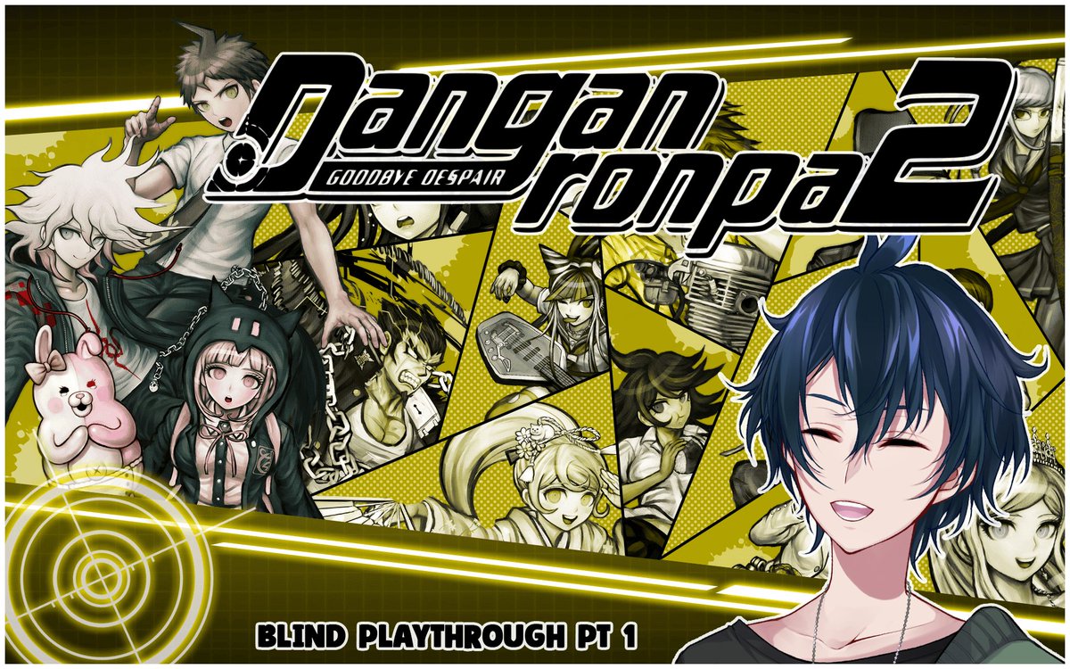 ewickid's tweet photo. we are RIGHT back in it! 

BLIND PLAYTHROUGH OF DANGANRONPA 2 starts tomorrow!

🕐4PM PST/ 6PM CST
🔴 @ https://t.co/Bro9fzEyXG https://t.co/pJgN8CohxW