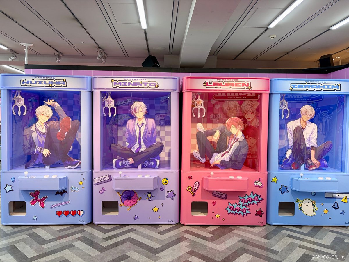 にじさんじNewLifePOPUP をのぞき見👀 □ せめ4展示エリア クレーン