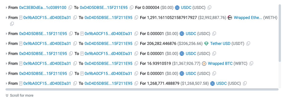 BeosinAlert's tweet photo. 🚨 @trustedvolumes has been attacked with a loss of about $5.9 M (~$3M $ETH, $1.37M $WBTC, 206k $USDT and ~1.27M $USDC).

Beosin is investigating the exploitation and tracing the funds. https://t.co/9YMhrqCAhj