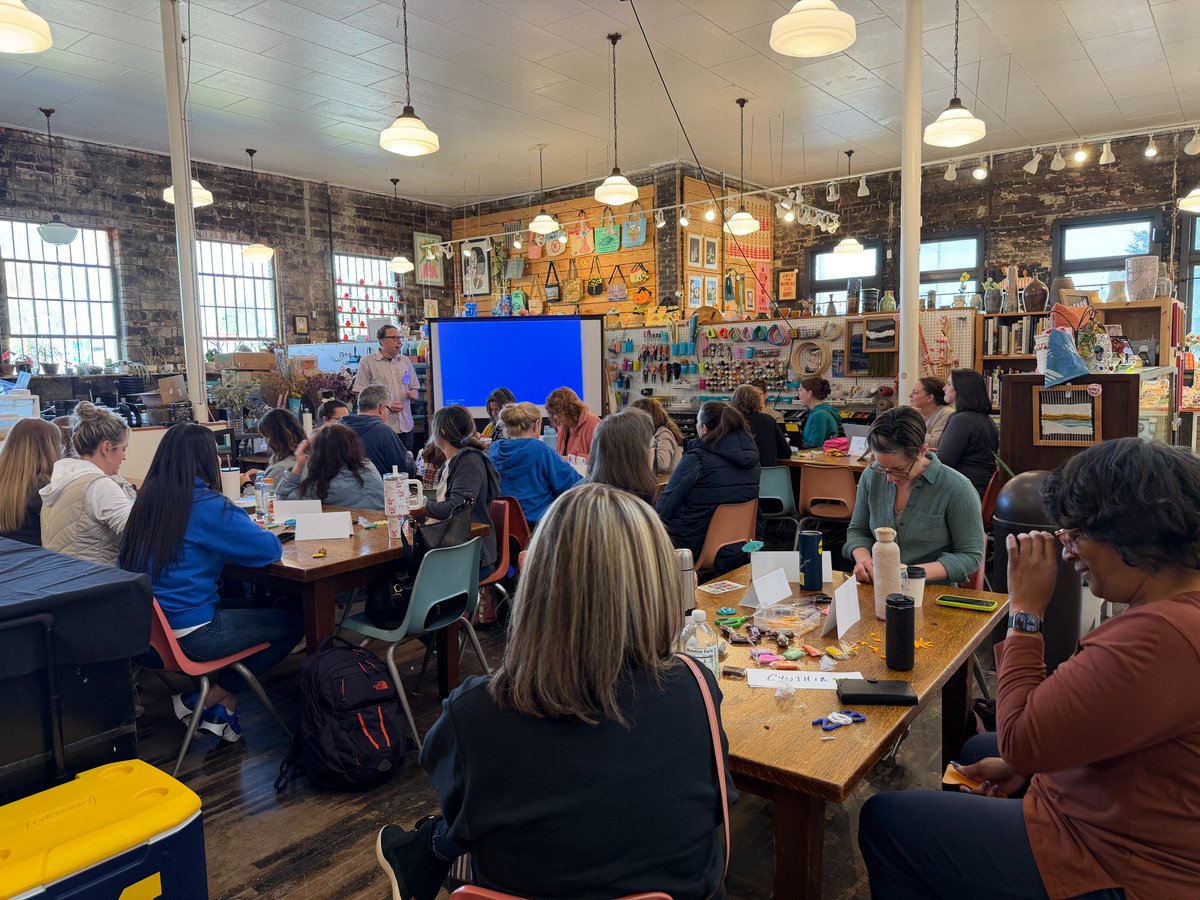 jlbowling's tweet photo. Our Making Spaces cohort concluded today with meaningful place-based learning at the POST in Detroit, accompanied by thoughtful reflections on how each participant is leading learning through making. @WayneRESA @GabrionLaura @logiemwonyi #RESAmakers https://t.co/fKX55SWhss