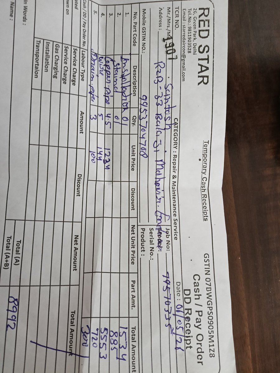 Skumar68243316's tweet photo. @GodrejAppliance 
This is to inform you that Service Request No. 79570335 has been marked as closed, but I am highly dissatisfied with the overall service experience and the excessive charges applied for my AC installation.

My concerns are as follows:

1. I received calls from https://t.co/TCPVw9Xwz9