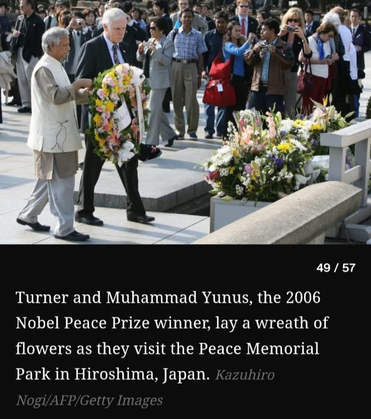 sarwoerbd's tweet photo. Tribute to Ted Turner!

Great to see @CNN shares this photo with our @Yunus_Centre in his photo biography. https://t.co/69tFSDelDo