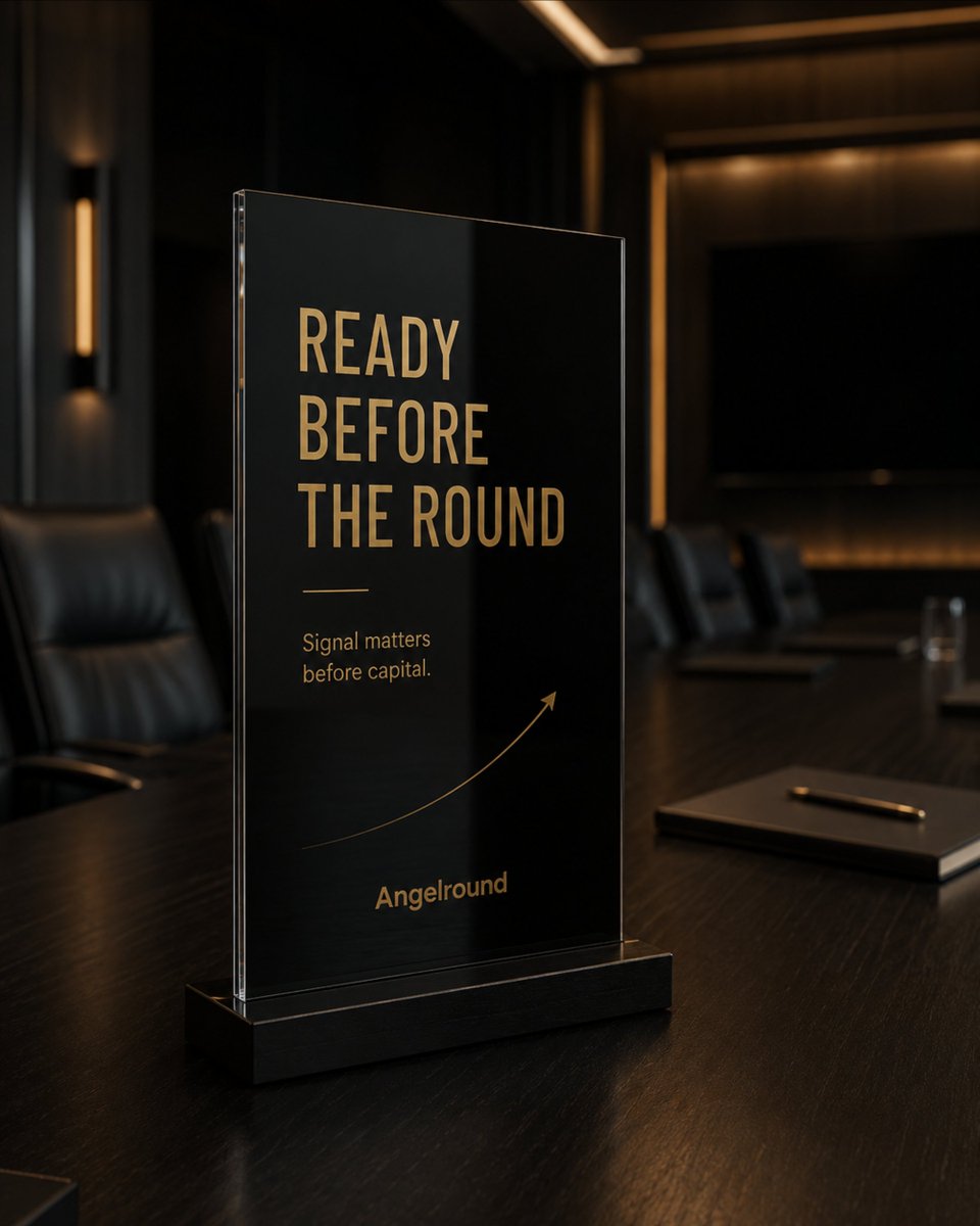 AngelRoundHQ's tweet photo. Ready before the round is not about looking polished.

It is about having the right signal before capital enters the room.

Investors move faster when your story, traction, and terms feel clear.

Signal first. Capital follows.

#Angelround #Startups #Fundraising #VentureCapital https://t.co/j55AICaBLW