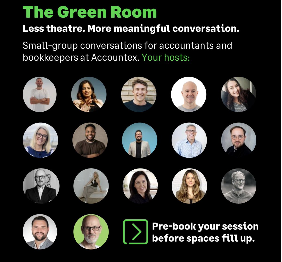 phil_hobden's tweet photo. Not every valuable conversation at Accountex needs to happen on a stage. That’s exactly why @sageuk  are introducing The Green Room with each session limited to just 10 spaces, 

https://t.co/qXiNQGxsaK

#Accountex #accountants #bookkeepers https://t.co/6zN77RgnZ2