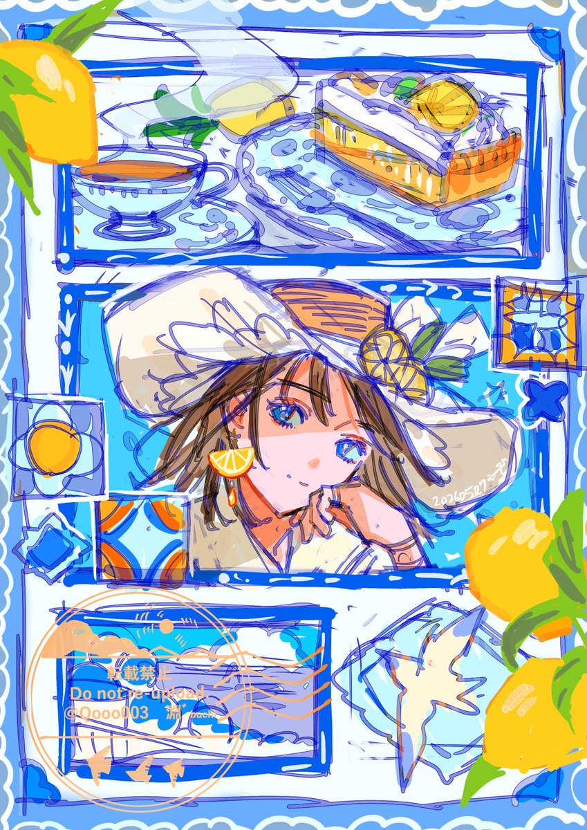 18歳が趣味で描いた絵 こういうの描きたい🍋