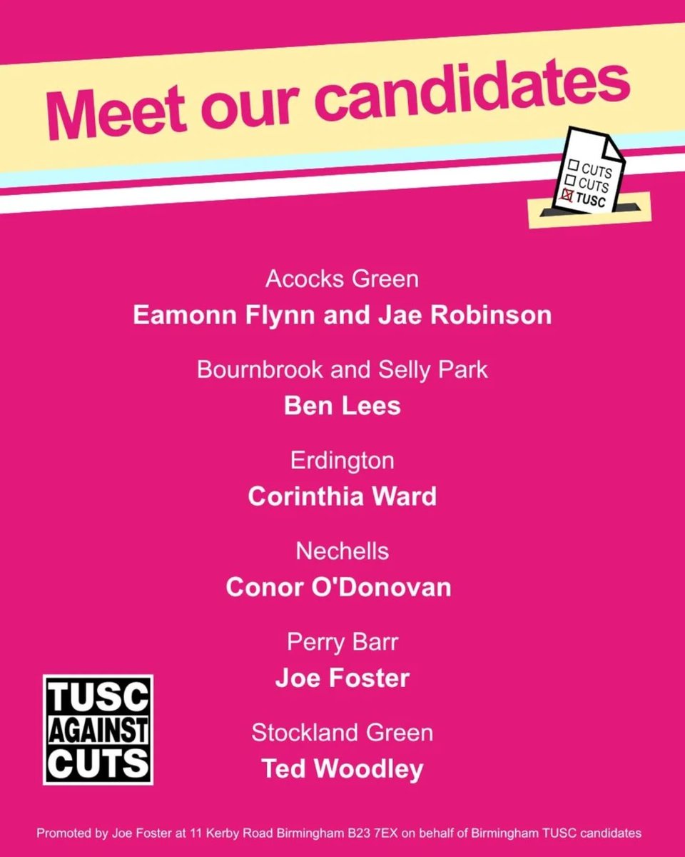 Birmingham Trade Unionist and Socialist Coalition tweet media