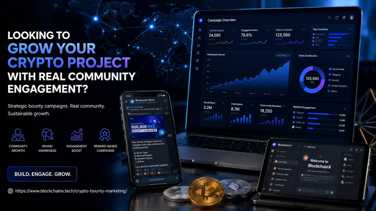 alyasmith001's tweet photo. Community drives every successful crypto project 🚀

Boost engagement, attract users, and grow your Web3 brand with strategic bounty campaigns.

https://t.co/adyS6CEFkC

#CryptoMarketing #Web3Marketing #CryptoCommunity https://t.co/rodUb0JY7Y