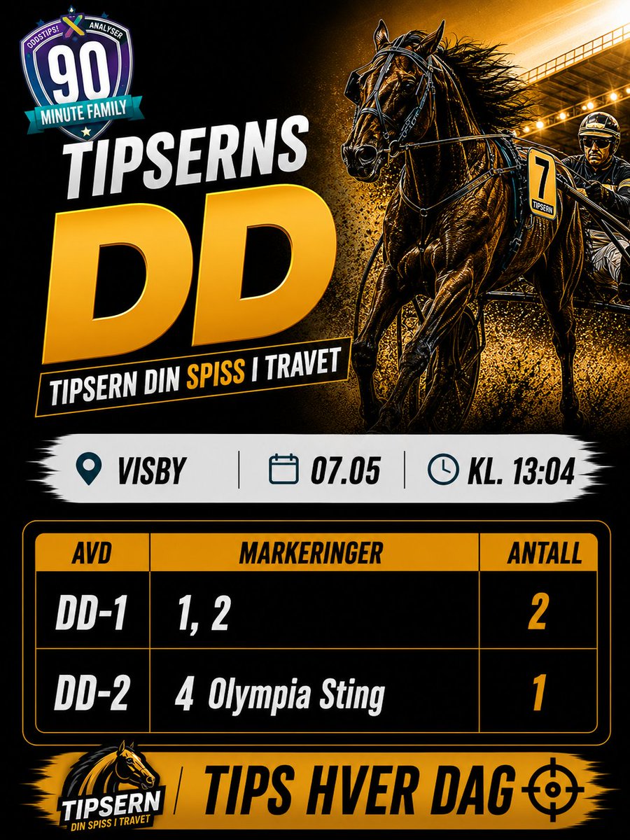 #DD #Visby #Tipsern #90MinuteFamily