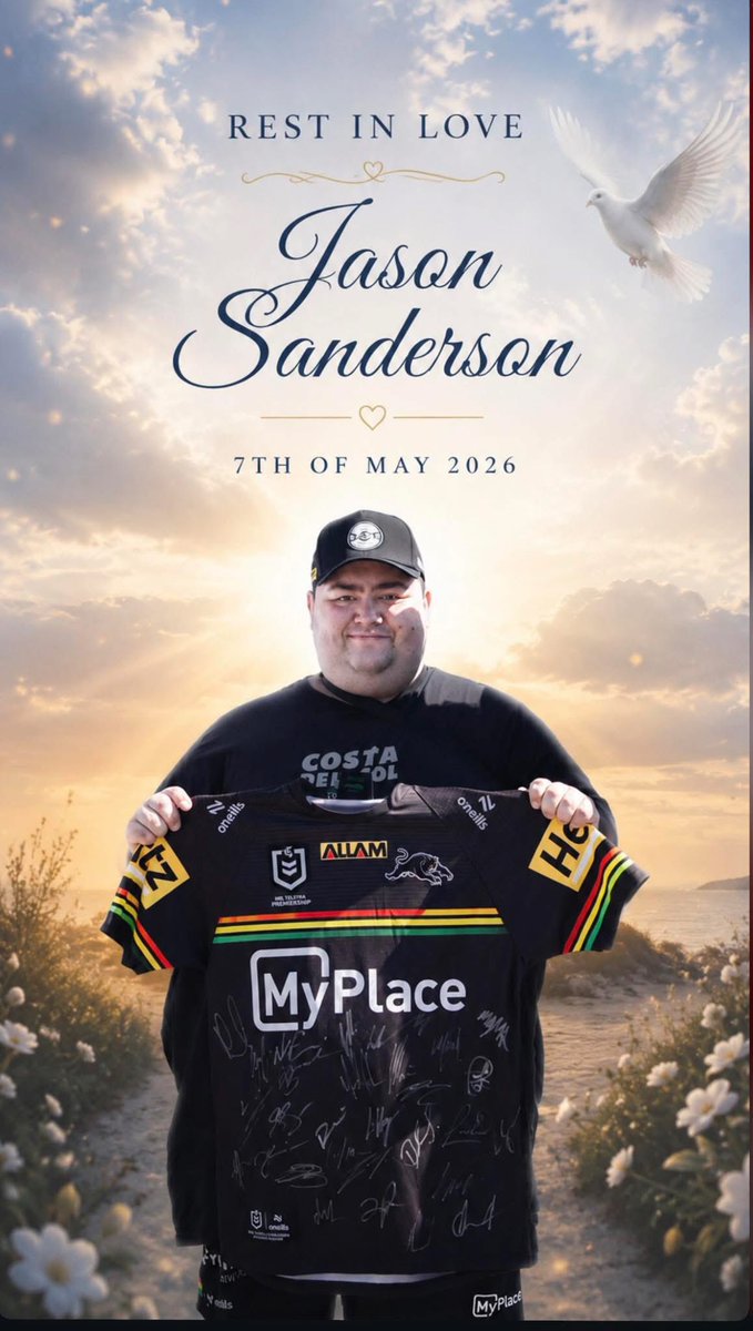 I am genuinely sorry to hear of the passing of Panthers supporter Jason ...