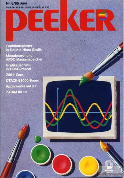 Retrojournal_de's tweet photo. PEEKER 6/86 🎨💾
Funktionsplotter, Double-HiRes-Grafik, UCSD-Pascal, Z80- & 68000-Erweiterungen …Damals wurde der Rechner nicht nur benutzt — sondern erweitert, optimiert und bis ans Limit getunt 😄
#RetroComputing #AppleII #PEEKER #80er #ComputerHistory https://t.co/wZgk7hZZgr