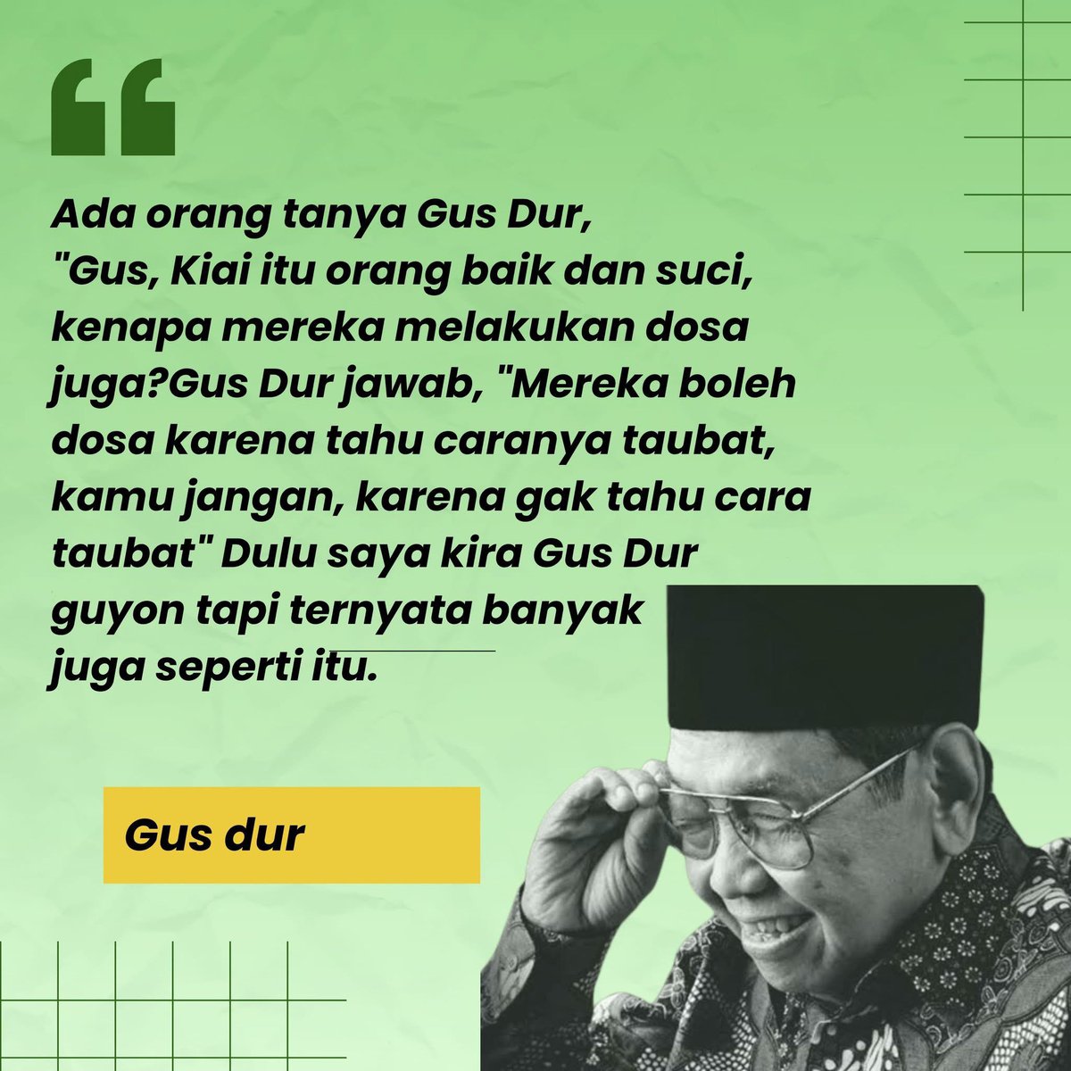wa2nlinux's tweet photo. @Stakof Nemu di FB, pernah dengar juga dari Gus Baha, namun “hanya” dosa kecil bukan besar https://t.co/EFz67Rl30S