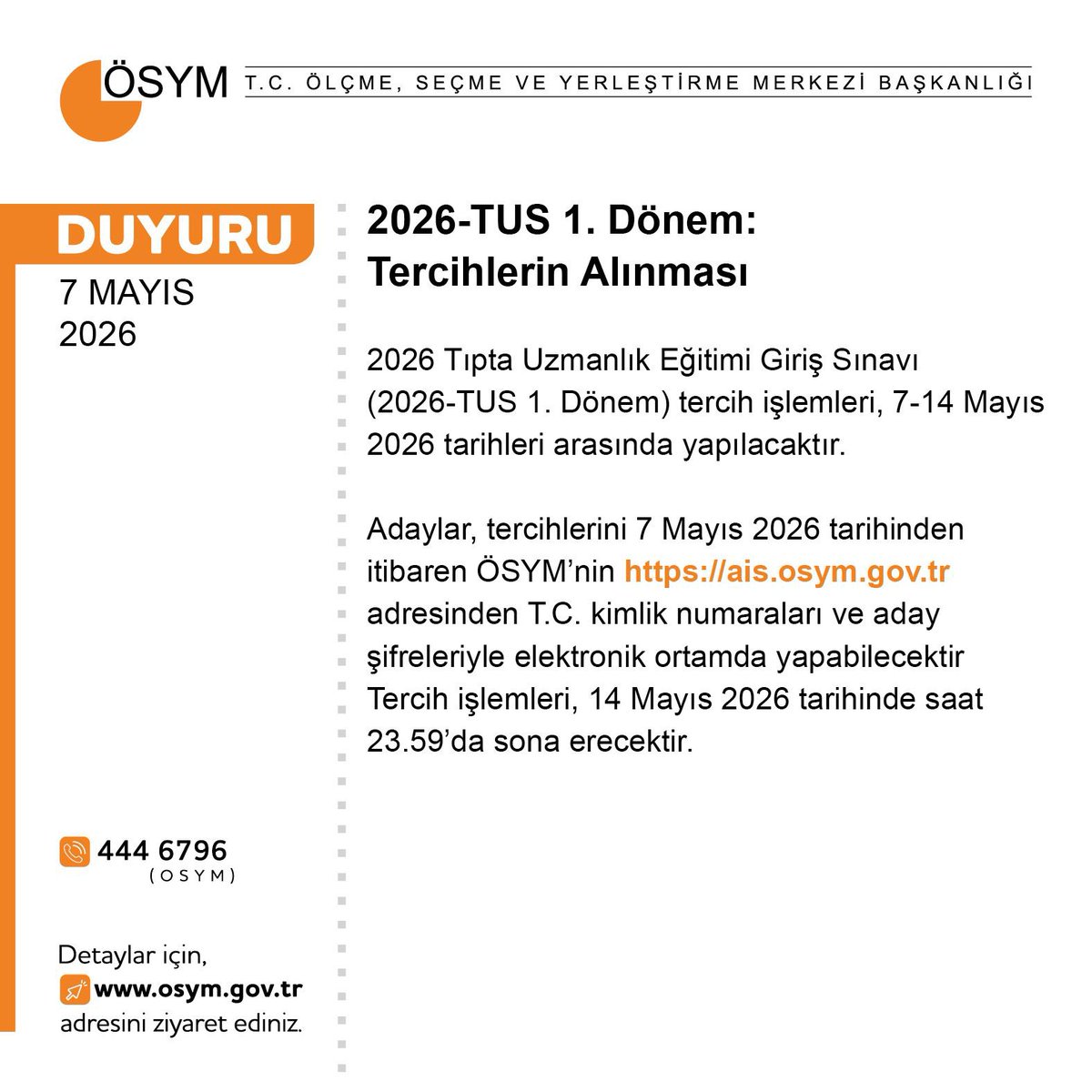 ÖSYM tweet media