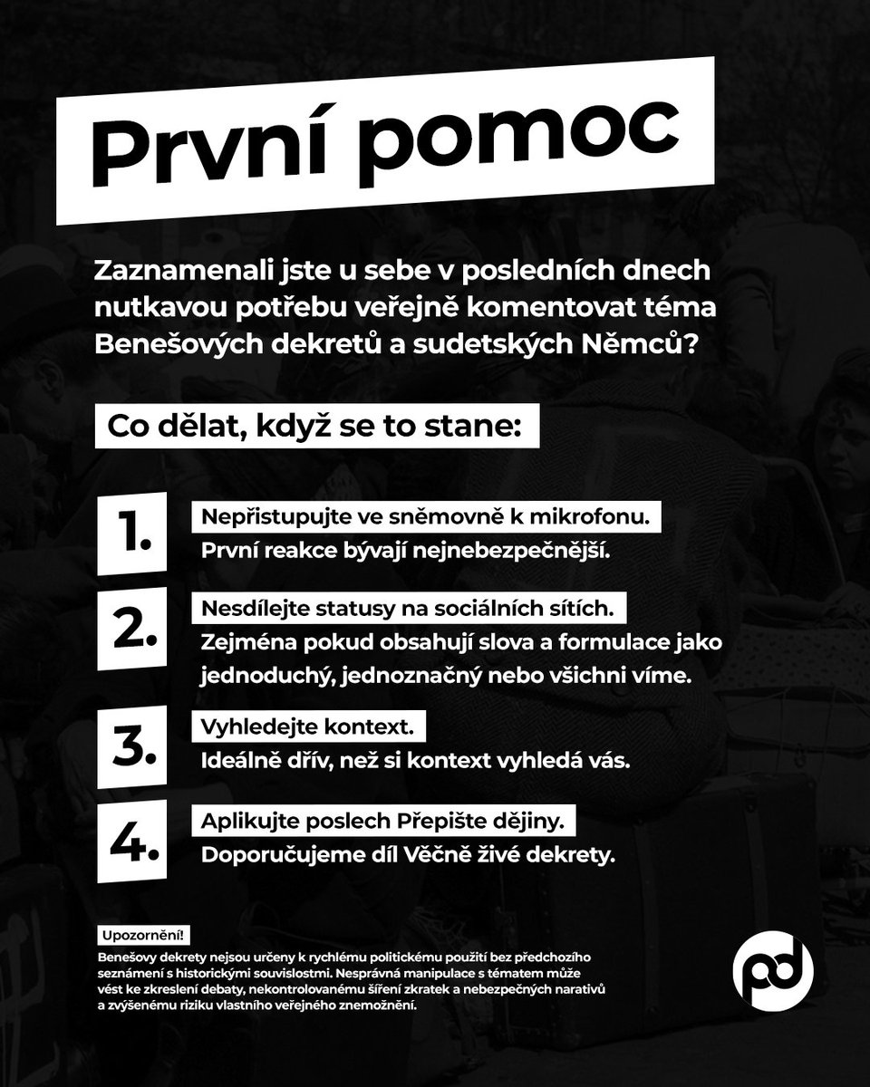 prepistedejiny's tweet photo. Co dělat v krizové situaci… Bod číslo 4 je v případě prvotní neúčinnosti možné aplikovat opakovaně. https://t.co/bBACJoQMJj