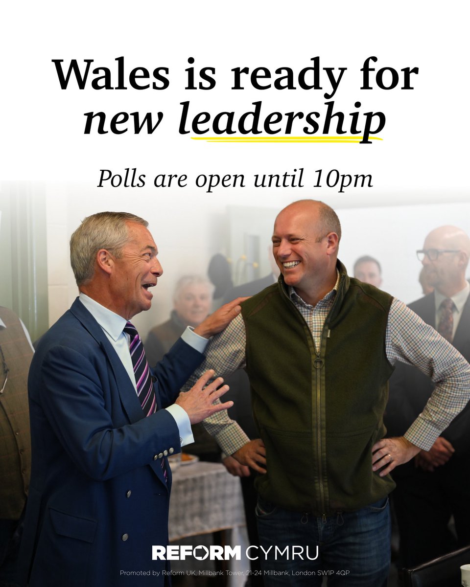 RUKWales's tweet photo. Vote Reform today. 🏴󠁧󠁢󠁷󠁬󠁳󠁿 https://t.co/hnqPJibjUB