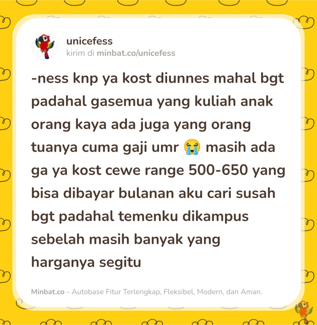 UNNES MENFESS🍌 tweet media