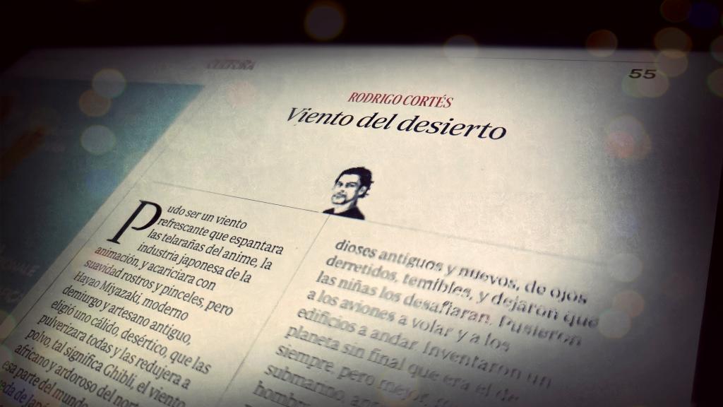 rodrigocortes's tweet photo. Hoy, en el quiosco, «Viento del desierto», dedicado a Miyazaki y al #EstudioGhibli, en @abc_cultura (debería haberlo escrito en un biplano, pero lo hice en un tren). Y, si estás suscrito al periódico, también aquí 👉 https://t.co/gVtRvuJDK4.
☕📰 https://t.co/xNNFeHVYmr
