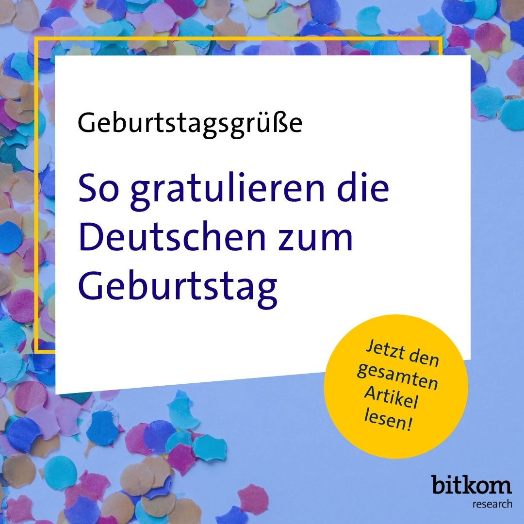 BitkomResearch's tweet photo. 🎂 So gratulieren die Deutschen zum Geburtstag

Ob persönlich, per Anruf oder über WhatsApp: Geburtstagsgrüße gehören für die meisten weiterhin fest dazu.

➡️95 % gratulieren persönlich
➡️86 % rufen zum Geburtstag an
➡️75 % nutzen Messenger-Dienste

 https://t.co/9Dat4TBog2 https://t.co/SHdAJz6qHS