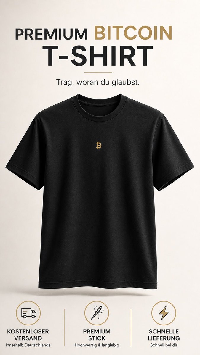 bitvestis's tweet photo. Bitcoin Lifestyle

Legendäres Bitcoin-Shirt - perfekt zum Verschenken oder Selbstfeiern! 
Kostenloser Versand + 10% Rabatt.

https://t.co/loxCn4qJYz https://t.co/kmLp6pVKbz