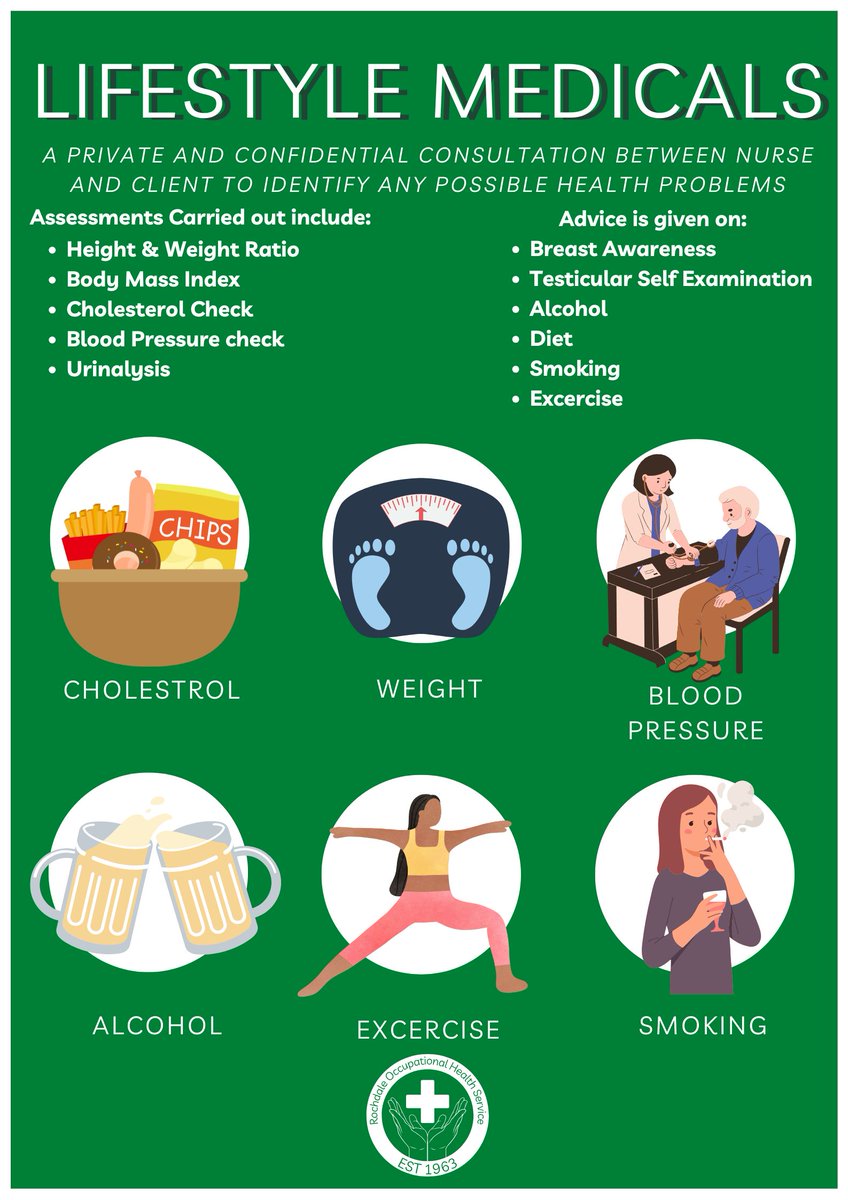 ROHSLTD's tweet photo. Most people don't know their cholesterol level. Or their blood pressure. Or their BMI.

Our Lifestyle Medical Assessment changes that — a private, confidential health check with a nurse, at work.

Early awareness saves lives. 🩺

#OccupationalHealth #WorkplaceWellbeing https://t.co/Yhb1pnlDzK
