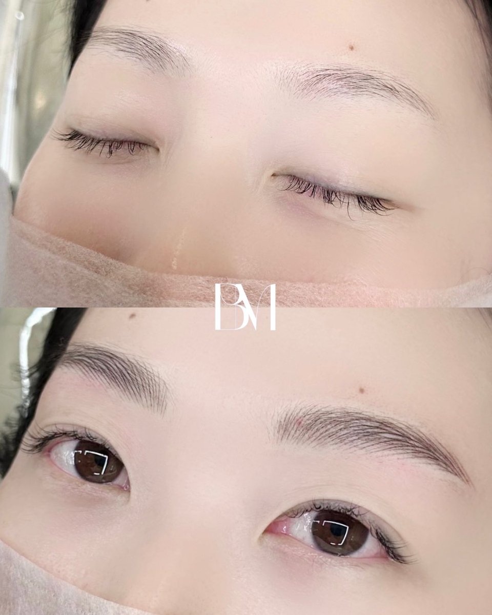 【b.millie】自然な韓国眉毛アートメイク tweet media