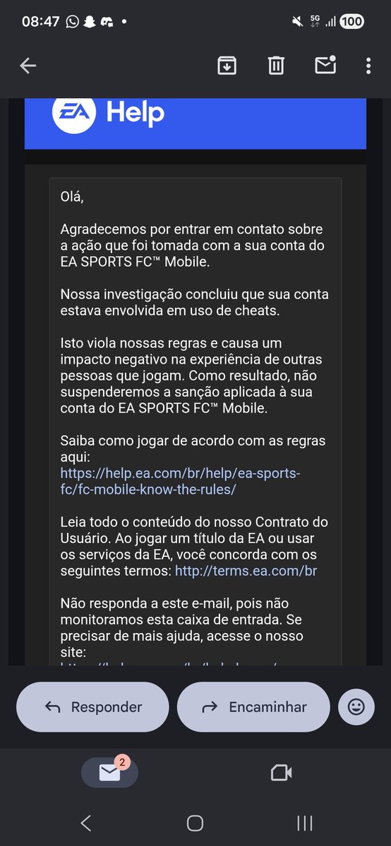 LuckyFCDX's tweet photo. Today ive be banned for using "cheats" i never used i cant even contest about it  your games is comming mores trash  the hackers in game ea doesn t banned but me  easily u banned my acount for no reason im quiting fc mobile https://t.co/UKdOOxQ8Tm