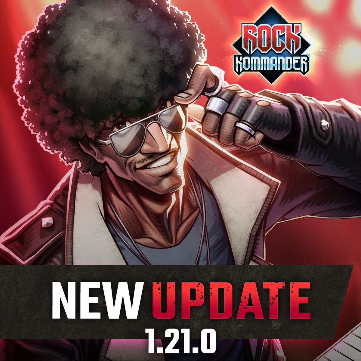 RockKommander's tweet photo. The Rock Kommander 1.21.0 update keeps the momentum going!

🎸 Tommy Johansson joins the lineup
⚡ New Autocomplete Task system
🔥 Sharper and smoother battles
🗺️ More Map of Metal updates and songs

#RockKommander #TommyJohansson #MobileRPG https://t.co/kv4scXUD6H