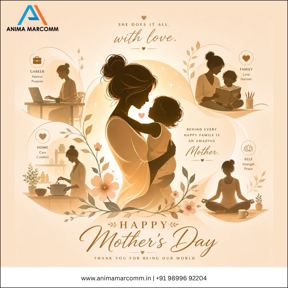 AnimaMarcomm's tweet photo. She leads, nurtures, inspires, and loves endlessly ❤️✨
Celebrating every incredible mother who makes life brighter every single day. 🌸💐
Happy Mother’s Day from Anima Marcomm! 👩‍👧
#HappyMothersDay #MothersDay #AnimaMarcomm https://t.co/2K8Ym26gwI