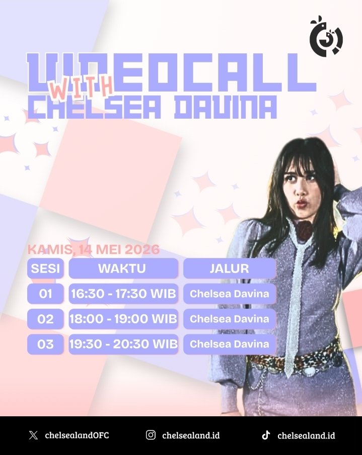 ChelsealandOFC's tweet photo. HARUS KETEMUUU DI VC, LESGOO GESS
#VeCelsi with @DC_ChelseaJKT48 https://t.co/KtrKTOoL9a