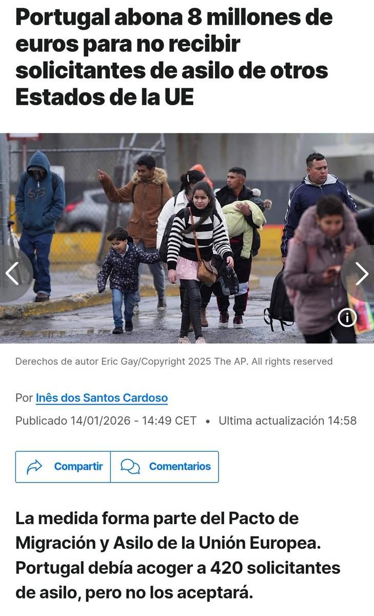 imparcialrazon's tweet photo. @Nostrad39118411 Con Feijó NADA ‼️Socios en Bruselas que obliga a los países miembros al pacto por la migración y asilo. Llevan muchos años gobernando en coalición,e imponiendo la agenda globalista woke 2030, 
Imponiendo sanciones a los países que rechazan la inmigración ‼️😡👇🏻 https://t.co/pFmmdKGp7Q