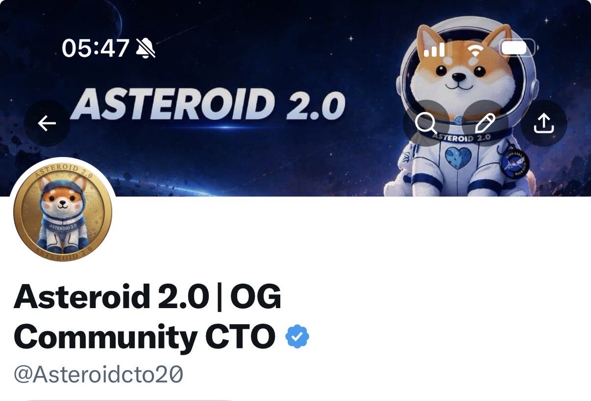 Asteroid 2.0 | OG Community CTO tweet media