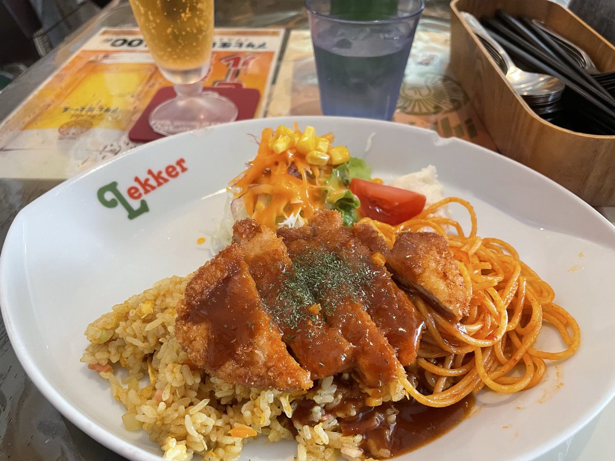 yushi825's tweet photo. 長崎行ったら毎回食べるトルコライス！ https://t.co/FuSWkB3PKx