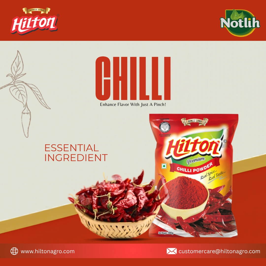 HiltonAgro's tweet photo. 🌶️ Taste ka asli hero — Hilton Chilli Powder
Sirf ek pinch, aur har dish ban jaaye full of flavor 
✔ Rich color
✔ Strong aroma
✔ Perfect spice balance
#HiltonSpices #ChilliPowder https://t.co/ripz9y7hAq