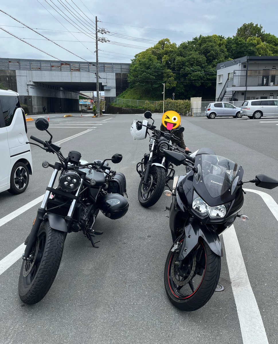 GWバイク乗ったりBBQしたり楽しかったなー🥺こんな晴れてるのに仕事
