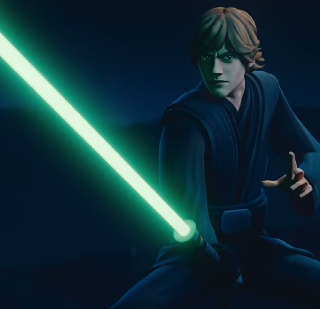Lilfellow25's tweet image. When and IF Luke Skywalker does come into animation… he should look similar to Clone Wars Anakin (idc if people don’t like his look comparative to Hayden) to match up with the style compared to live action and Mark Hamill. It just makes more sense. #CloneWars