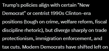 DisgracefulGryp's tweet photo. @Rach4Patriarchy Trump is basically a 1990s democrat, that failed on all of his "republican issues". He removed trade protectionist tariffs, Trump is giving "hard-working" Illegals de facto amnesty, but we got the tax cuts 🤡 . We hate Democrats until they lie to you with self ID. https://t.co/PGX0Uw98Jn