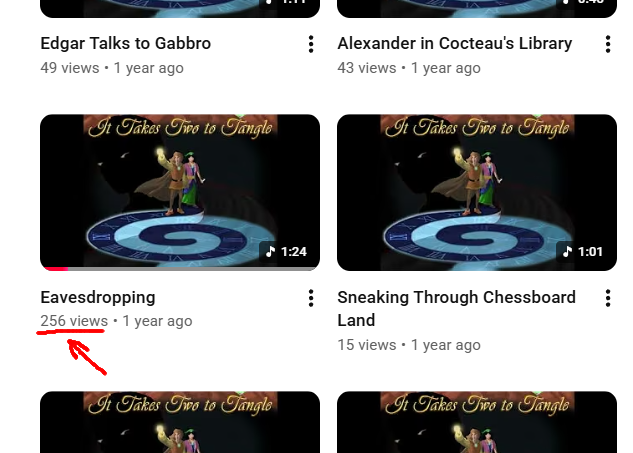 Akril15's tweet photo. I'm in the process of moving the It Takes Two to Tangle soundtrack from my main Youtube channel to a separate one, and I'm puzzled as to why this track has so many views compared to all the others. The second highest viewed track has only 86 views. https://t.co/VgiM5XBZsI