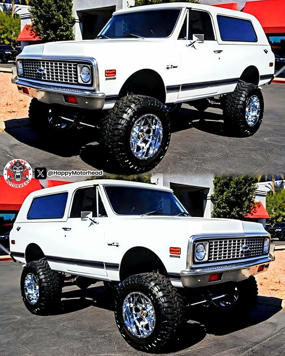 Skipping leg day? Not this one. 🦵🔥

​Is this lifted '72 K5 Blazer pure summit-crushing royalty, or did we take the "high life" a little too literally? 🏔️✨

​DOPE 👍 or NOPE 👎?

​#K5Blazer #ClassicTrucks #LiftedLife #ChevyK5 #DopeOrNope #MonsterTruck #72Blazer