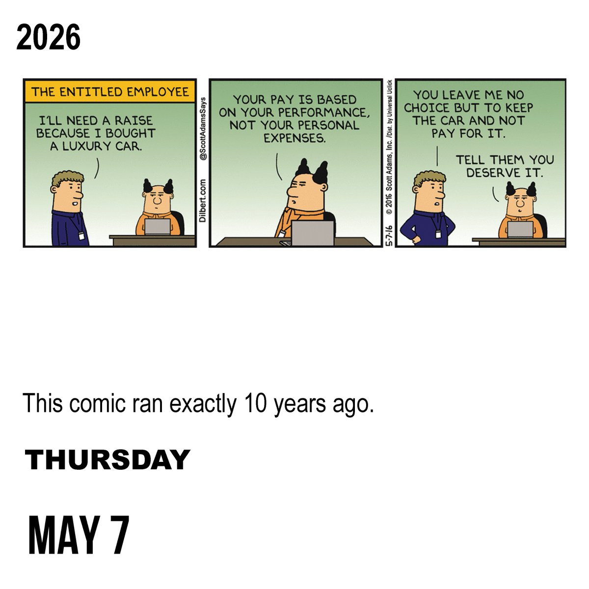 Dilbert 10 Years Ago